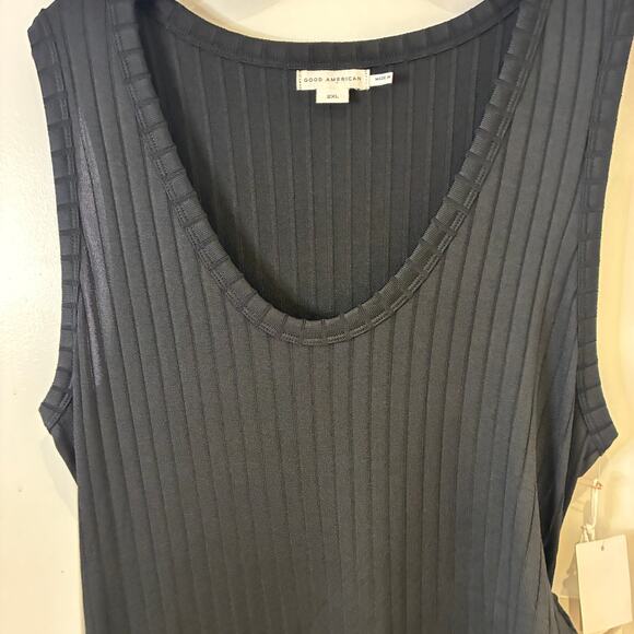 NWT Good American Shine Ribbed Maxi Dress Sz 2XL - Picture 5 of 12
